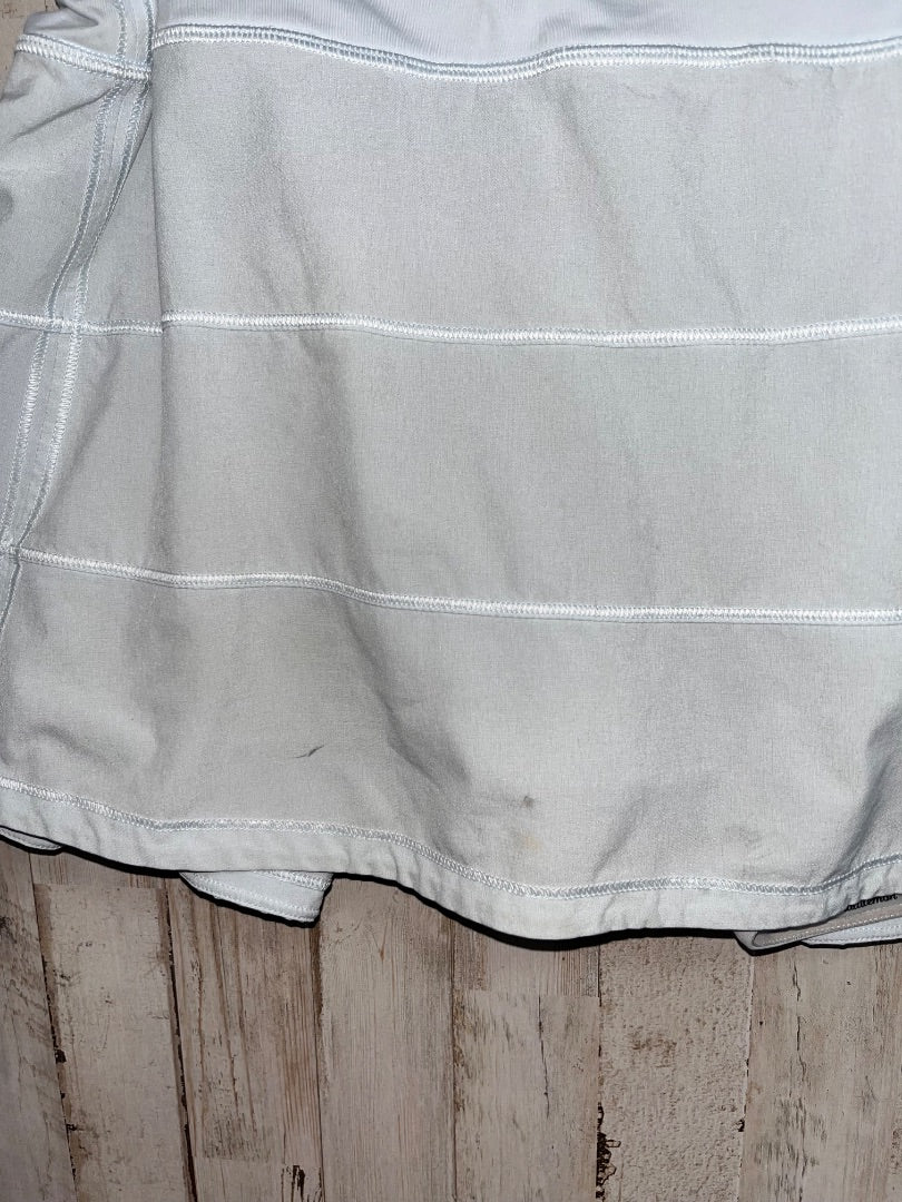 LIGHT BLUE/GREY LULULEMON SZ 12 SKORT **SLIGHT STAIN, SEE PIC**, LADIES L