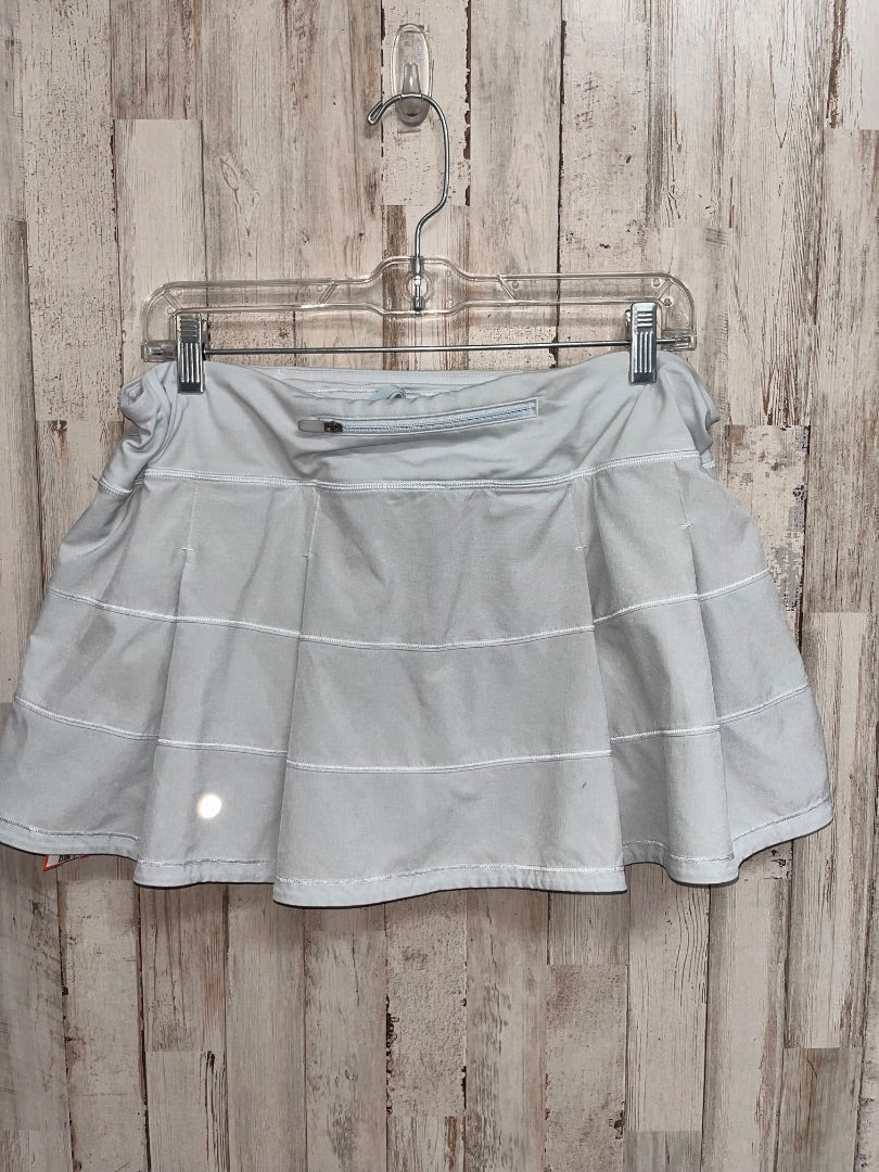 LIGHT BLUE/GREY LULULEMON SZ 12 SKORT **SLIGHT STAIN, SEE PIC**, LADIES L