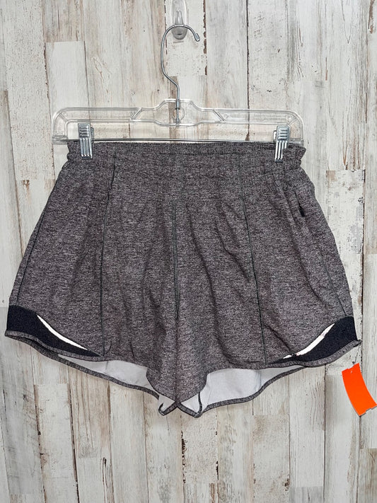 HEATHER GREY LULULEMON 10 TALL DRY FIT SHORTS, LADIES L