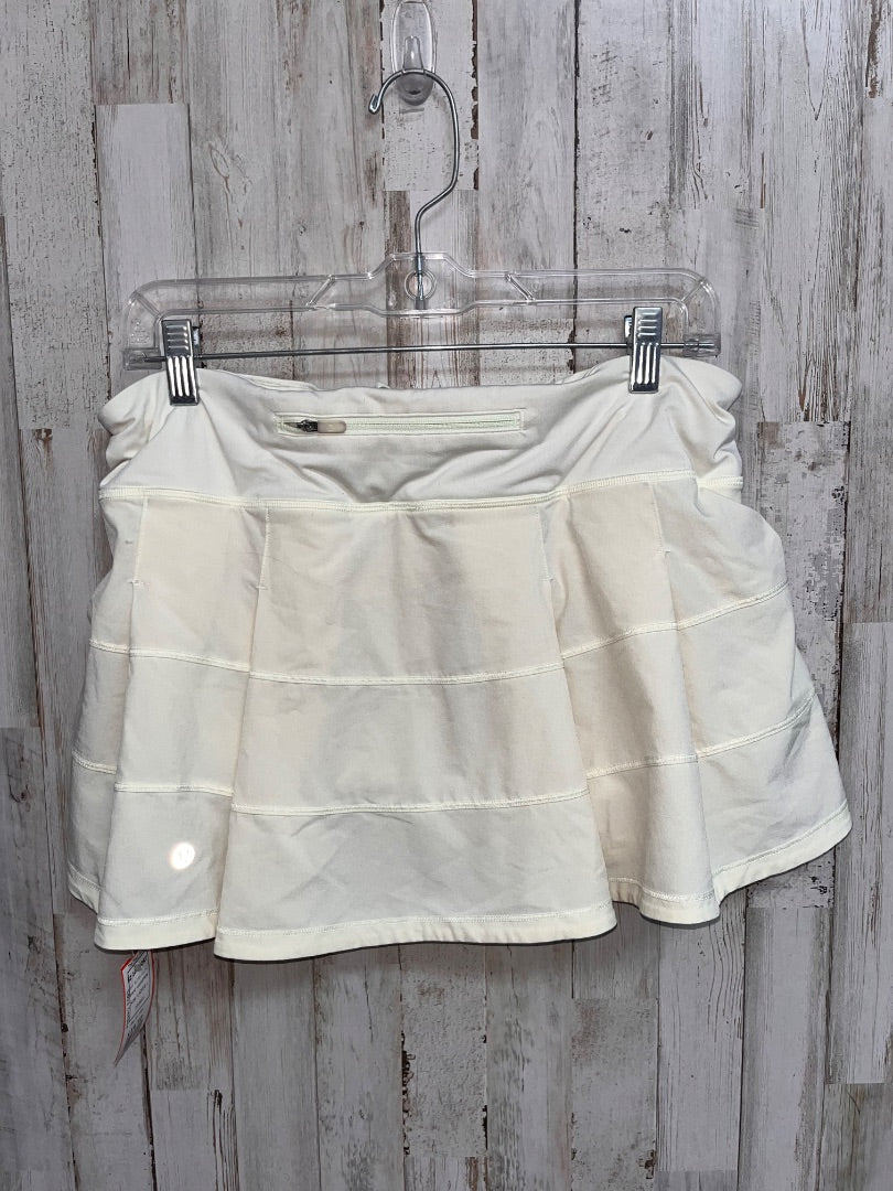 BUTTER YELLOW LULULEMON SZ 10 SKORT, LADIES L