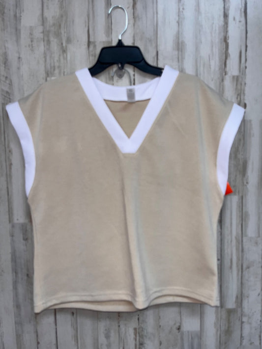 TAN/WHITE OTOS NEW 2PC SOFT SET, LADIES L/XL