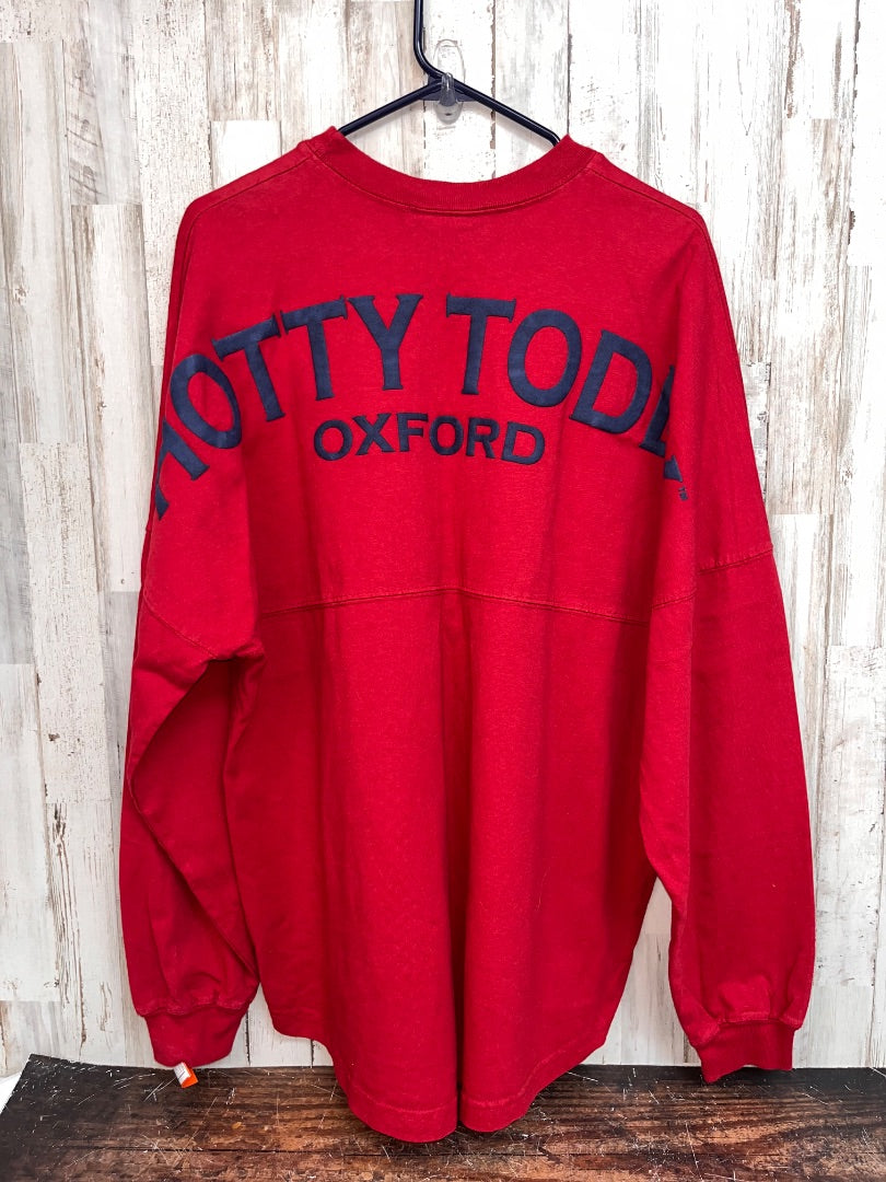 RED SPIRIT HOTTY TODDY LONG SLEEVE, LADIES L