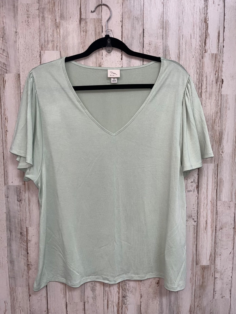 SAGE A NEW DAY SILKY V NECK BLOUSE, LADIES XL