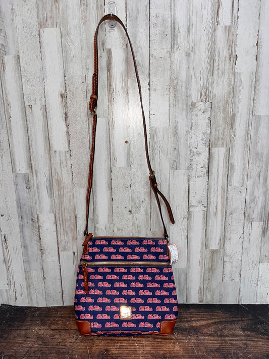 NAVY/RED DOONEY & BOURKE OLE MISS LEATHER CROSSBODY