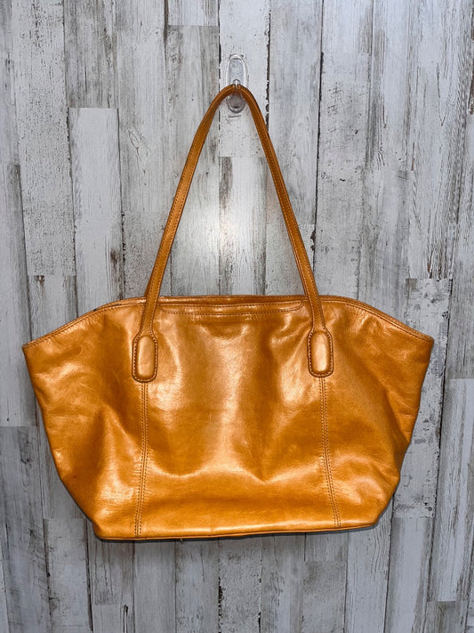 CAMEL HOBO LEATHER SHOULDER BAG