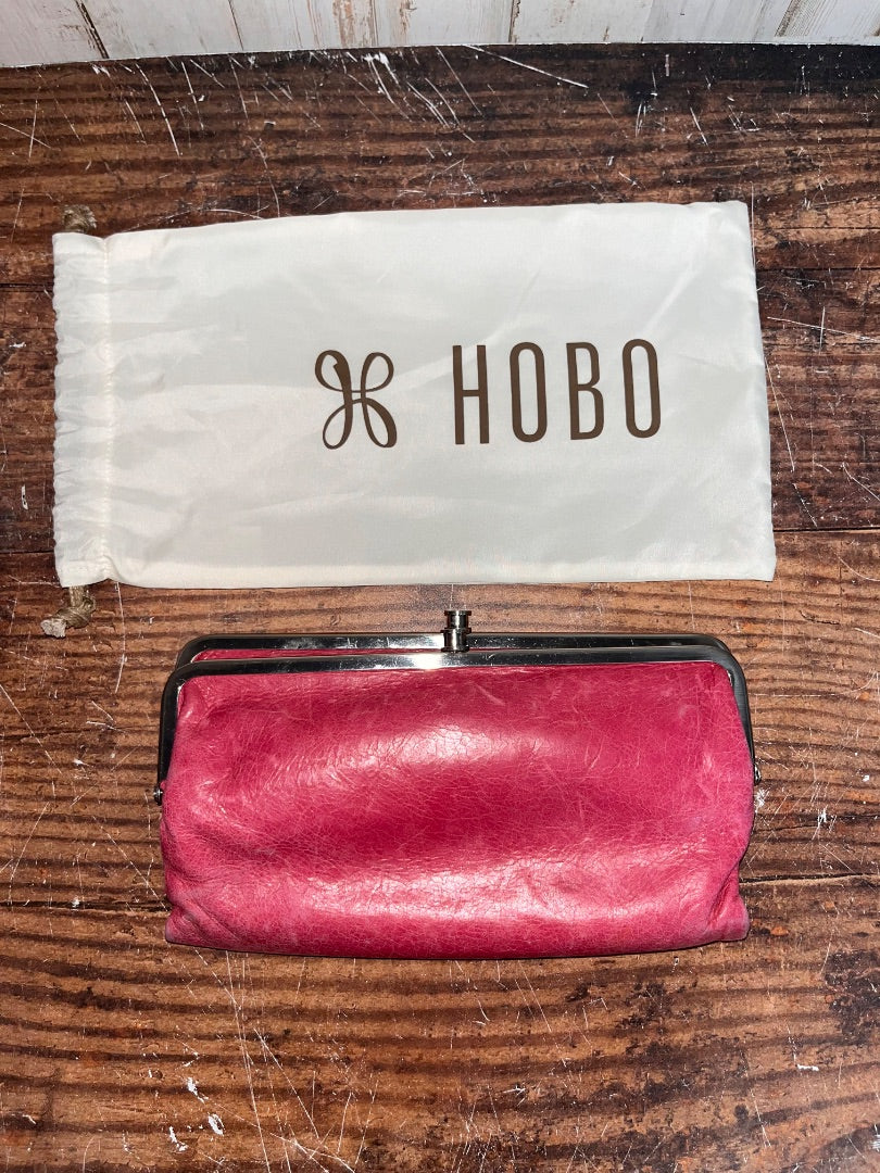 PINK HOBO DOUBLE FOLD CLUTCH WALLET