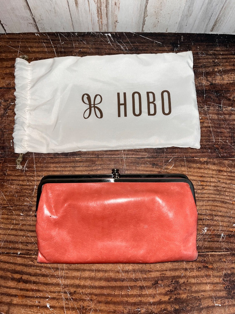 SALMON HOBO DOUBLE FOLD CLUTCH WALLET