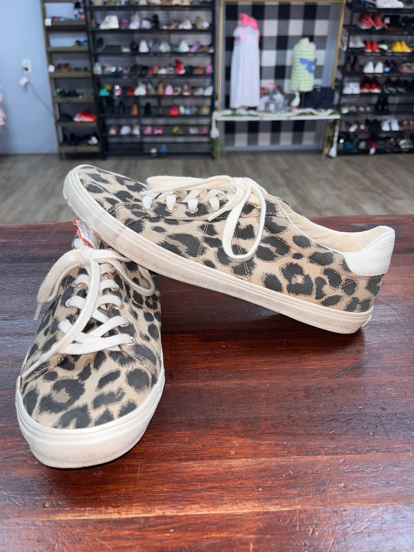 BROWN OLD NAVY CHEETAH SNEAKERS, SHOES A9.5