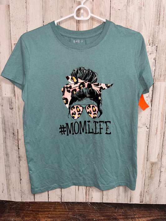 TEAL SHEIN MOM LIFE TEE, LADIES L