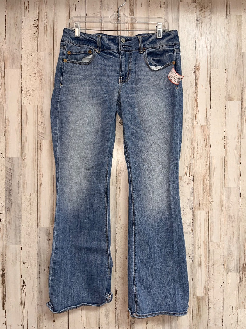 DENIM AMERICAN EAGLE 12 SHORT ARTIST STRAIGHT JEANS, LADIES L