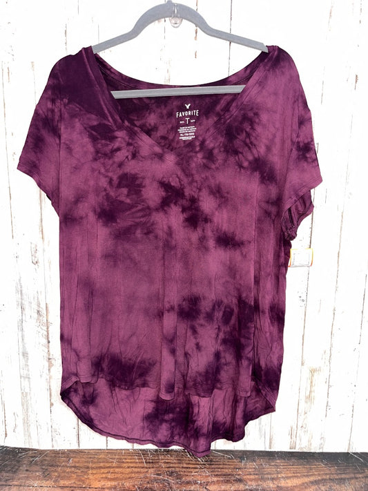 PLUM AMERICAN EAGLE DYE FAVORITE TEE, LADIES XL