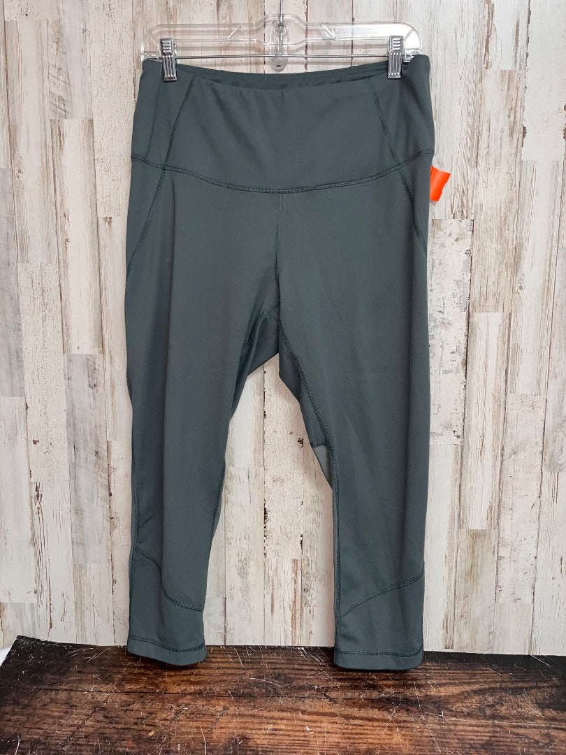 GREEN YOGALICIOUS LEGGINGS, LADIES XL