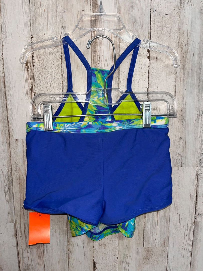 BLUE/GREEN SPEEDO 2PC SHORTS SWIM, GIRL 7