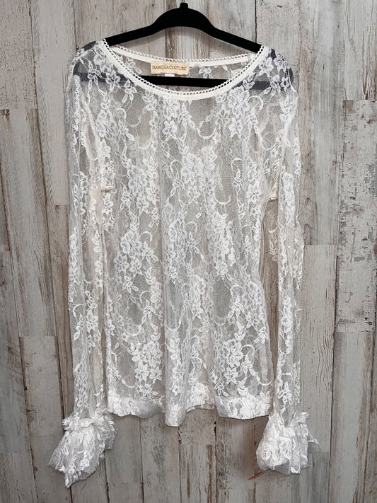 WHITE ISABELLA COUTURE LACE RUFFLE UNDER SHIRT, GIRL 8