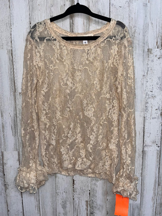 TAN ISABELLA COUTURE LACE RUFFLE UNDER SHIRT, GIRL 8