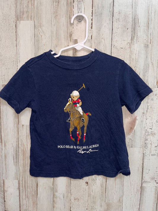 NAVY RALPH LAUREN POLO BEAR TEE, BOY 2T