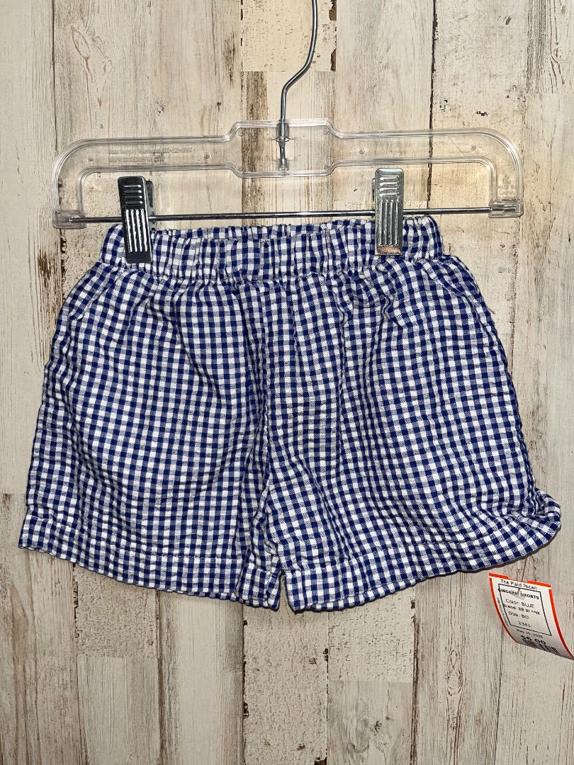 BLUE BB BLANK GINGHAM SHORTS, BOY 2T