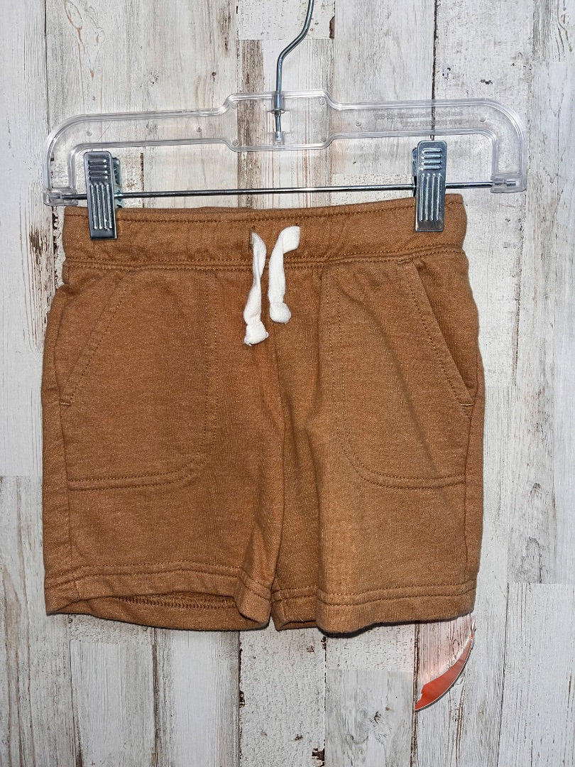 BROWN CAT & JACK DRAWSTRING SHORTS, BOY 2T