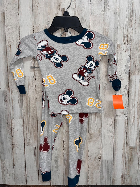 GREY DISNEY MICKEY PJ SET, BOY 3T