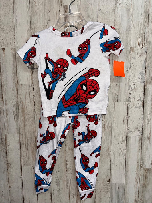 WHITE MARVEL SPIDERMAN PJ SET, BOY 3T