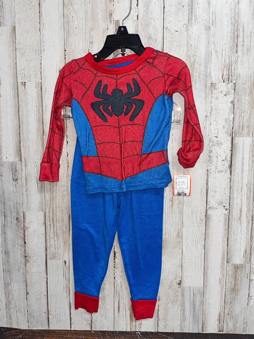 RED MARVEL SPIDERMAN SUIT PJ SET, BOY 3T