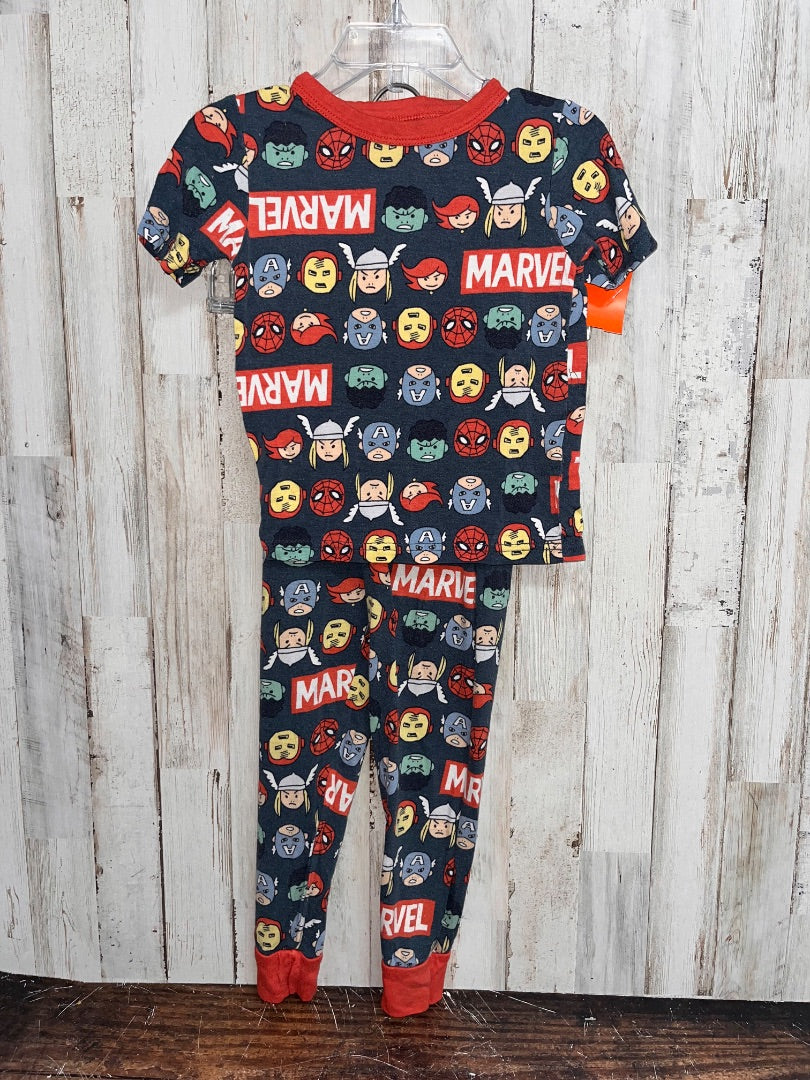 GREY MARVEL SUPERHERO CHARACTER PJ SET, BOY 3T