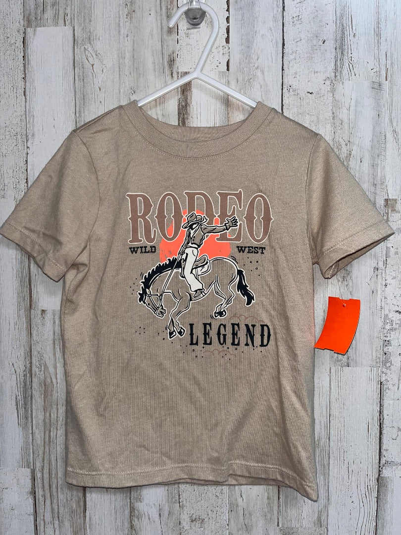 TAN GARANIMALS RODEO TEE, BOY 3T