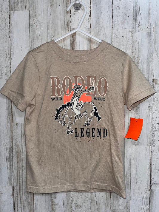 TAN GARANIMALS RODEO TEE, BOY 3T