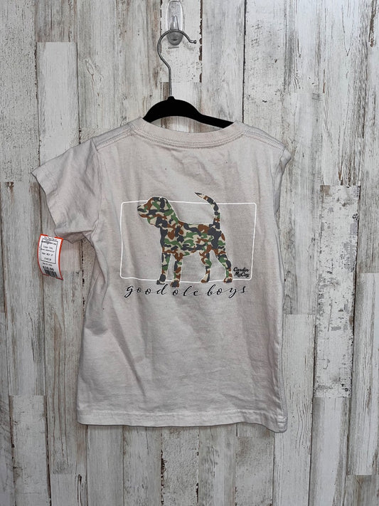 TAN CARDIN MCCOY CAMO PUPPY TEE, BOY 3T