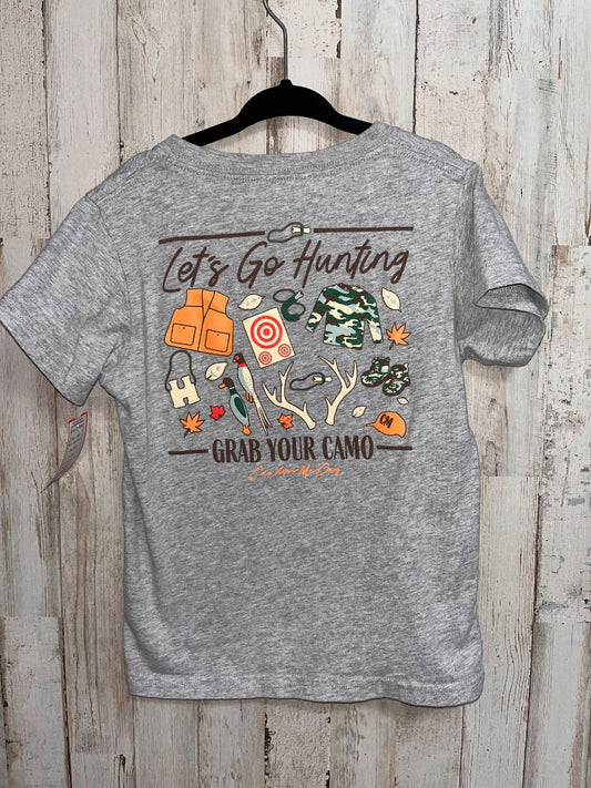 GREY CARDIN MCCOY LETS GO HUNTING TEE, BOY 4