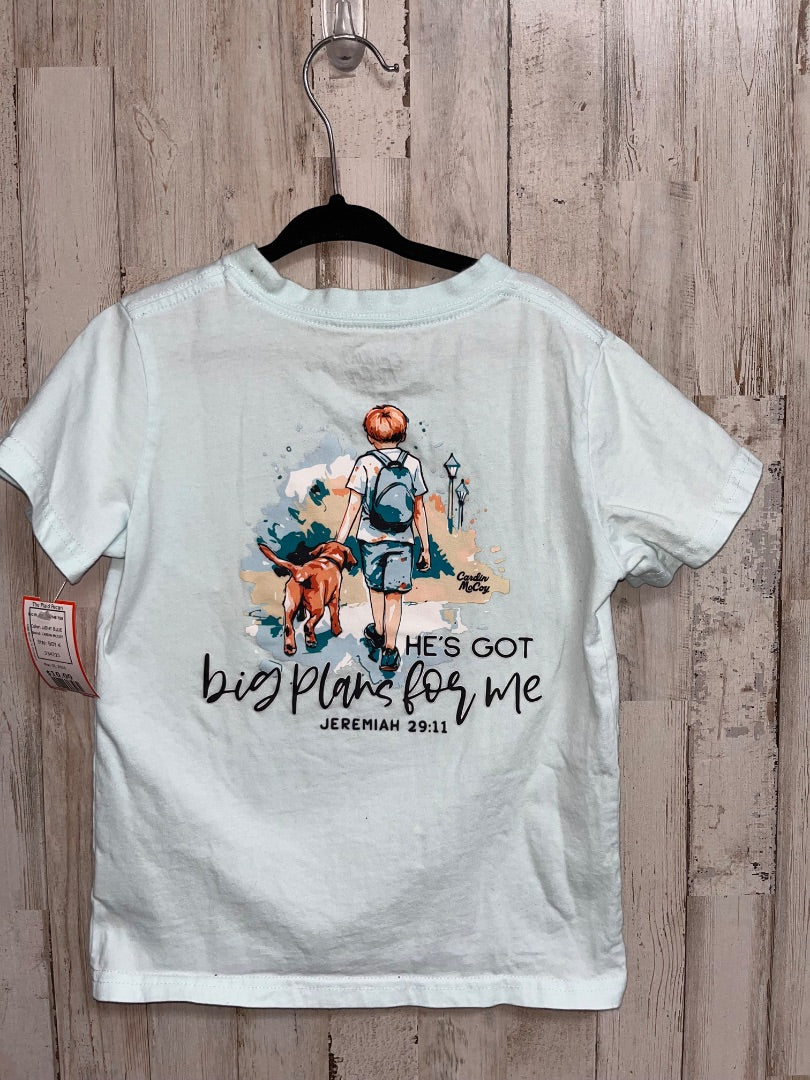 LIGHT BLUE CARDIN MCCOY BIG PLANS FOR ME TEE, BOY 4