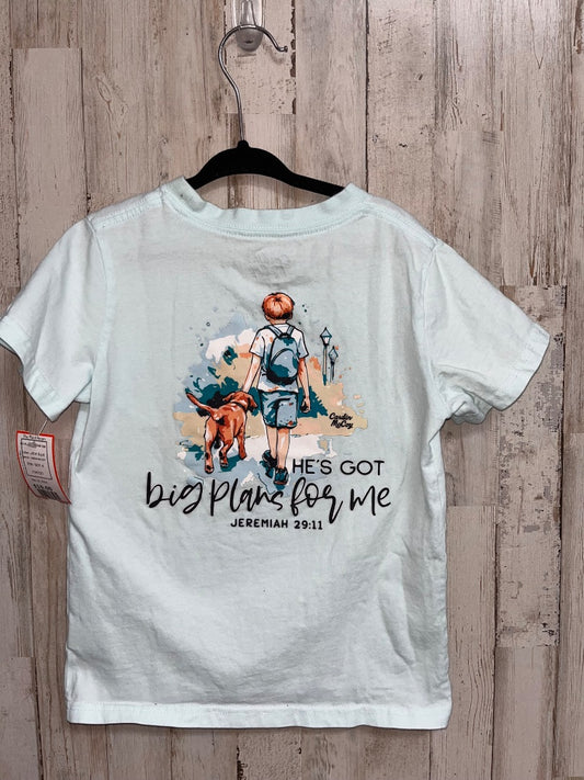LIGHT BLUE CARDIN MCCOY BIG PLANS FOR ME TEE, BOY 4