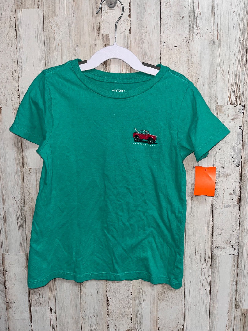 GREEN CROWN & IVY BEACH JEEP TEE, BOY 5T