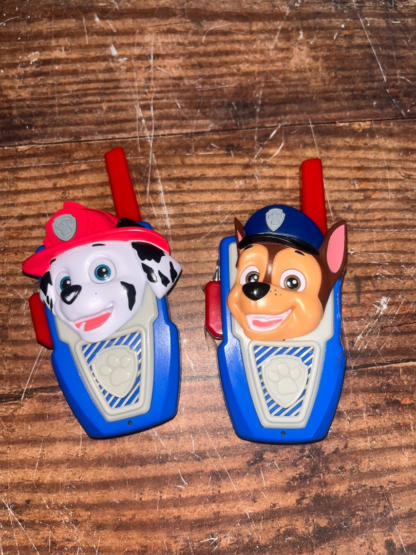 BLUE SPIN MASTER PAW PATROL WALKIE TALKIES