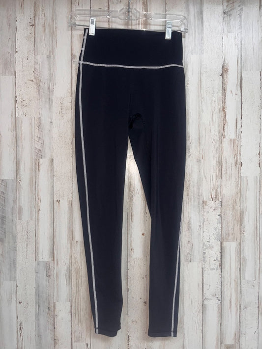 BLACK  WHITE STITCH LEGGINGS, LADIES S