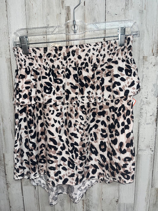 TAN JESSICA SIMPSON LEOPARD TIER SKIRT, GIRL 12