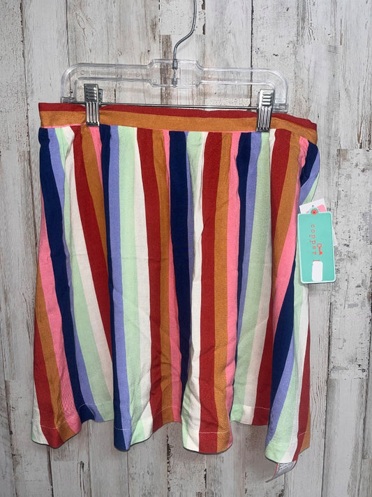 MULTI COPPER KEY NEW STRIPE SKIRT, GIRL 14/16