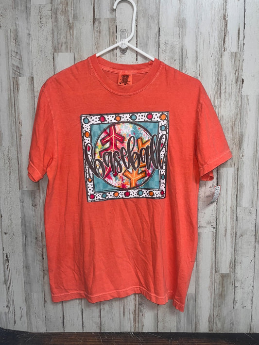 CORAL COMFORT COLORS BASEBALL TEE, LADIES M