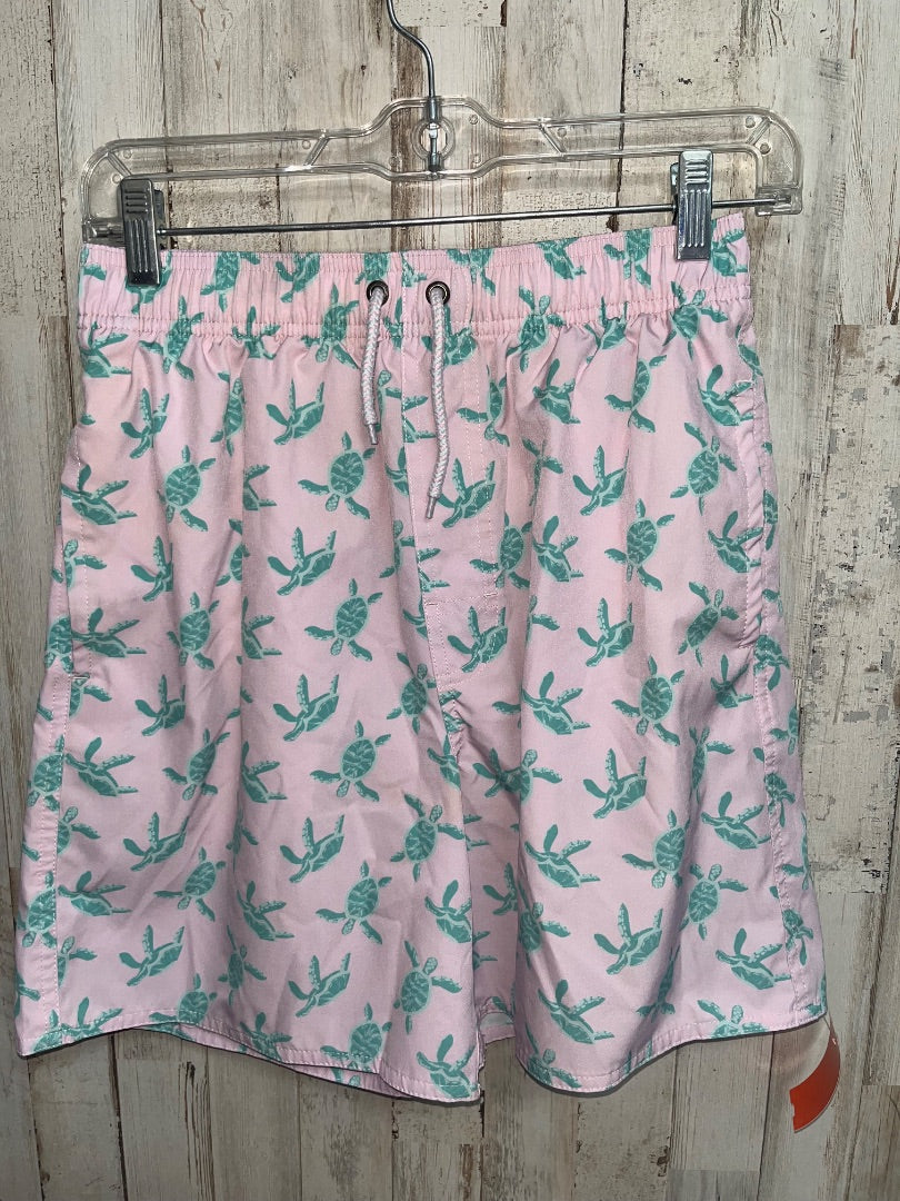 PINK CLASS CLUB SEA TURTLE SWIM SHORTS, BOY 18/20
