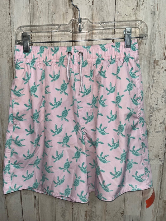 PINK CLASS CLUB SEA TURTLE SWIM SHORTS, BOY 18/20