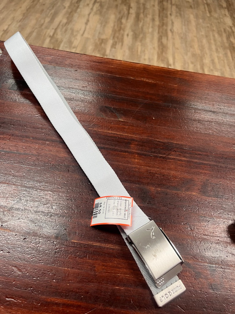 WHITE PUMA ADJUSTABLE BELT, BOY 14+