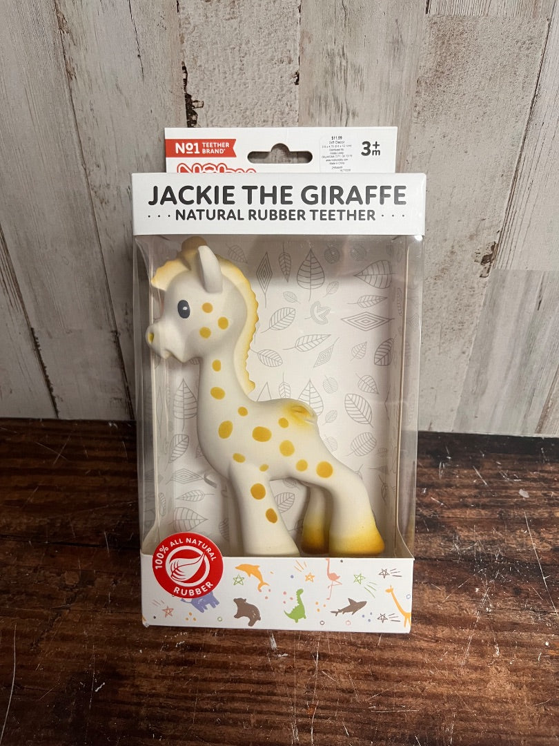 YELLOW NUBY NEW JACKIE THE GIRAFFE