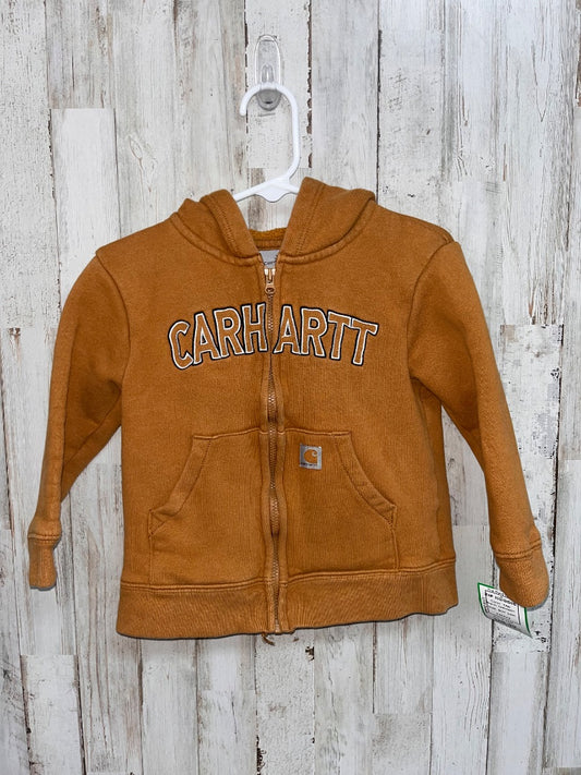 TAN CARHARTT ZIP HOODIE, BOY 24M