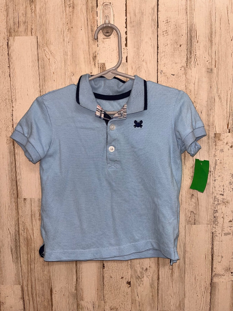 BLUE LITTLE ME CRAB POLO, BOY 24M