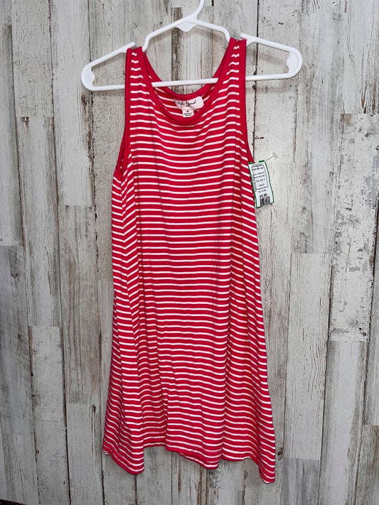 PINK/WHITE KIWI & PUNCH STRIPE TANK TUNIC, GIRL 8