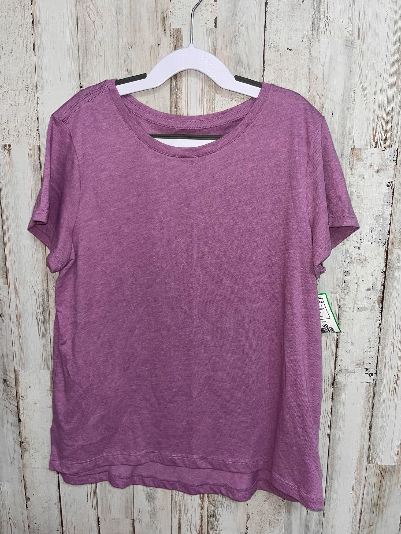 PURPLE OLD NAVY SOFTEST TEE, GIRL 10/12 PLUS