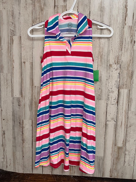 MULTI WONDER NATION STRIPE POLO DRESS, GIRL 10/12