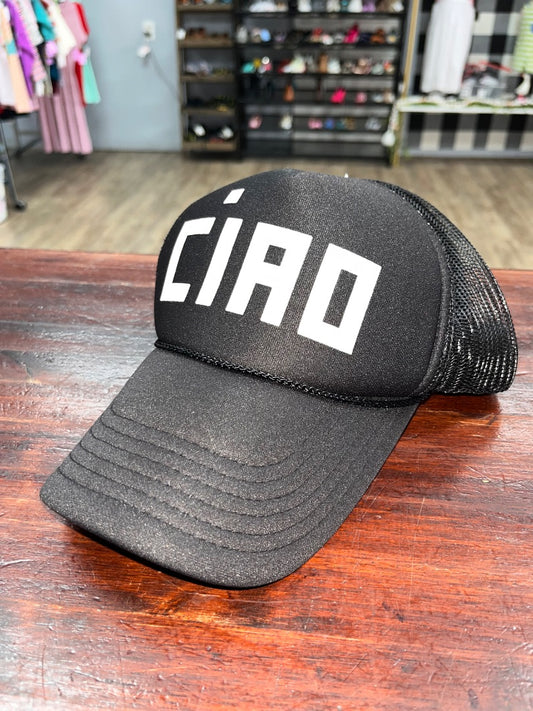 BLACK CLAIRE V (NORDSTROM) CIAO TRUCKER HAT