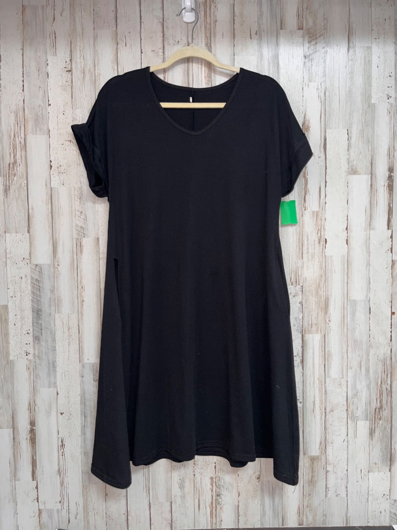 BLACK NO BRAND POCKET DRESS, LADIES L