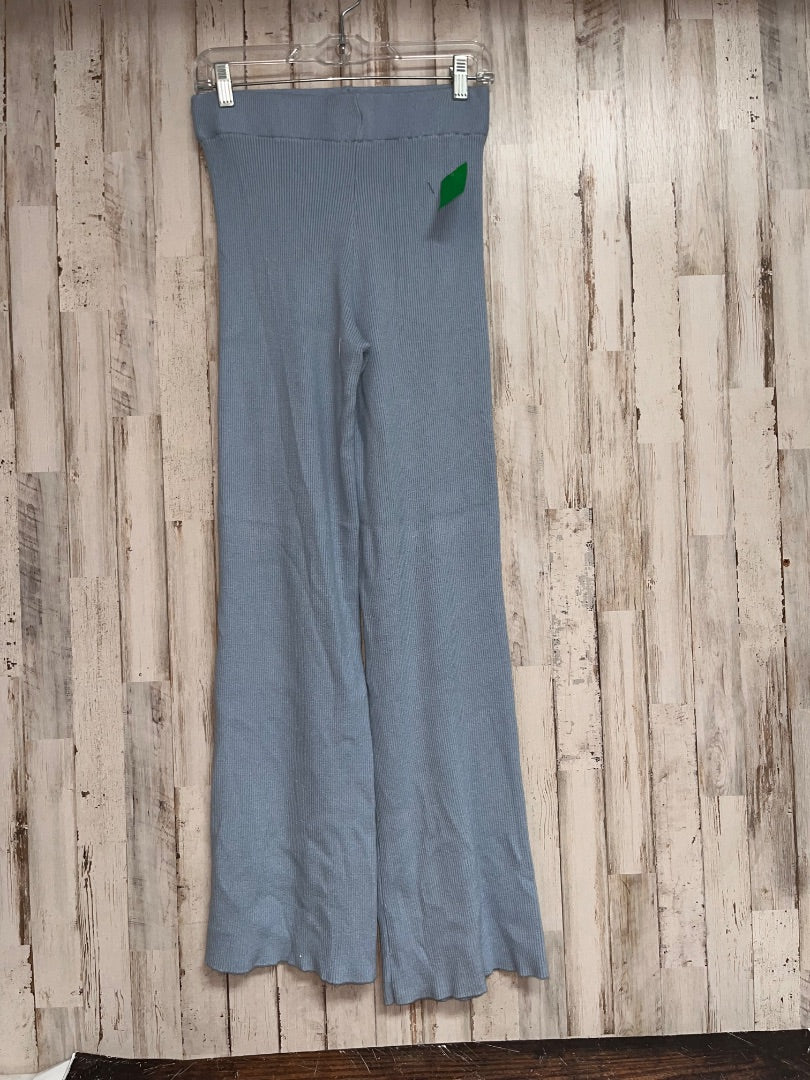 BLUE SINCERLY JULES RIBBED FLARE SOFT PANTS, LADIES M